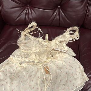 SKIMS Romance Babydoll and Short Set Butter Vintage Rose Print